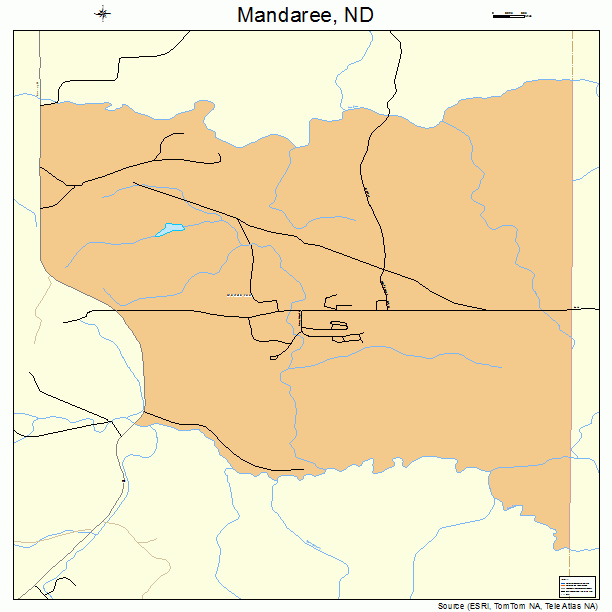 Mandaree, ND street map