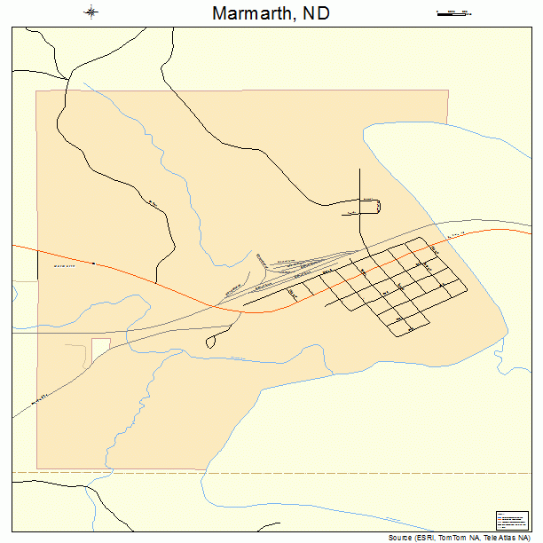 Marmarth, ND street map