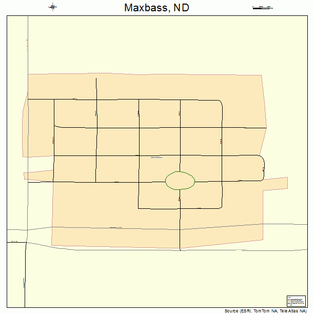 Maxbass, ND street map