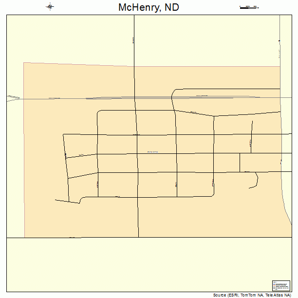 McHenry, ND street map