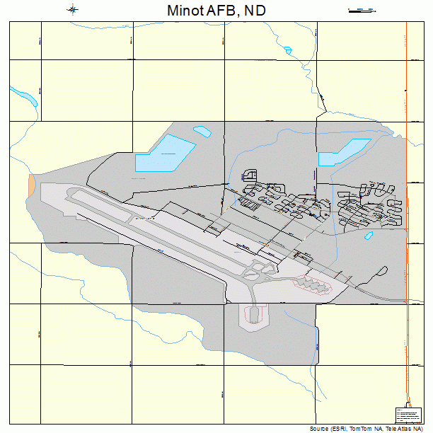 Minot AFB, ND street map