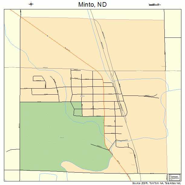 Minto, ND street map
