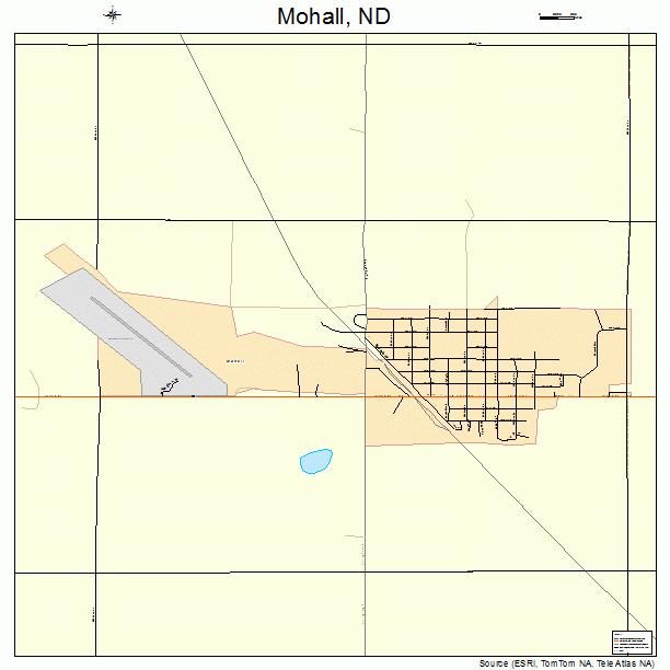 Mohall, ND street map