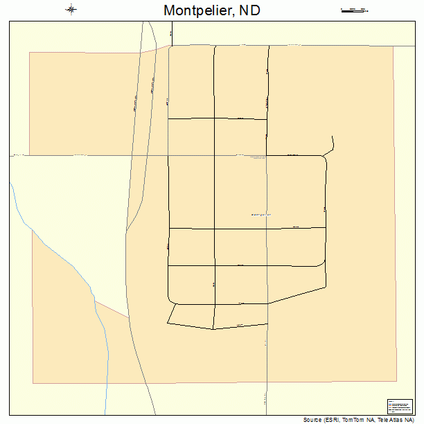 Montpelier, ND street map
