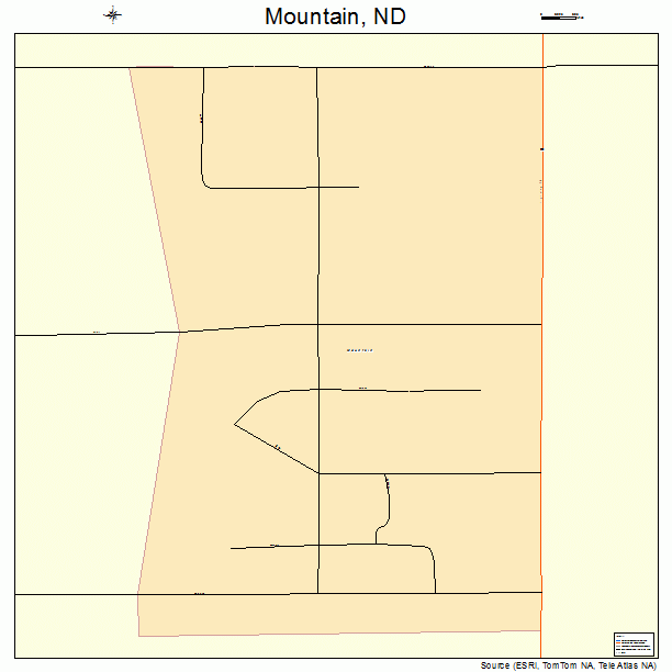 Mountain, ND street map