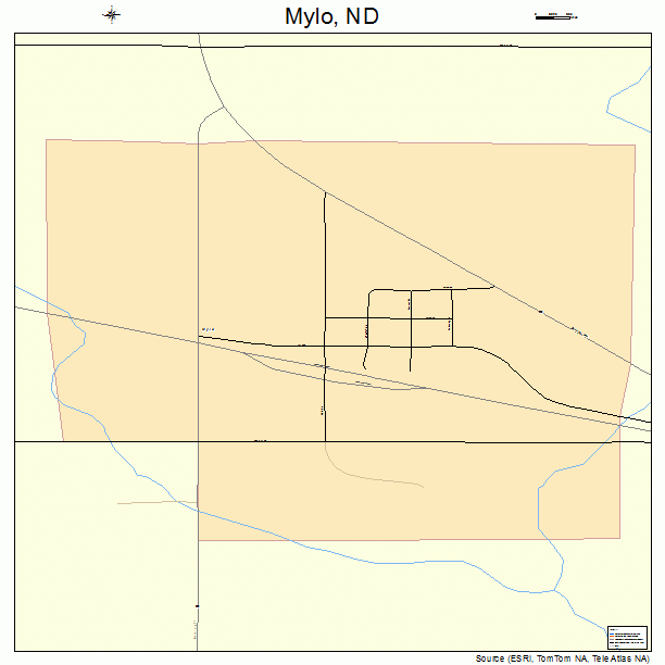 Mylo, ND street map