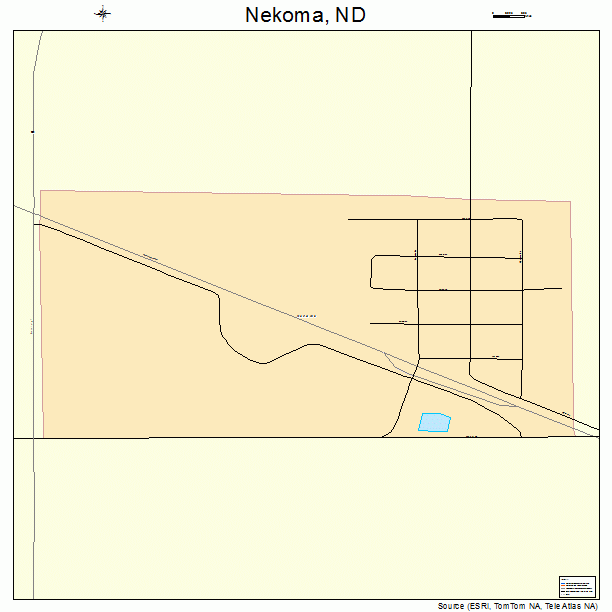 Nekoma, ND street map