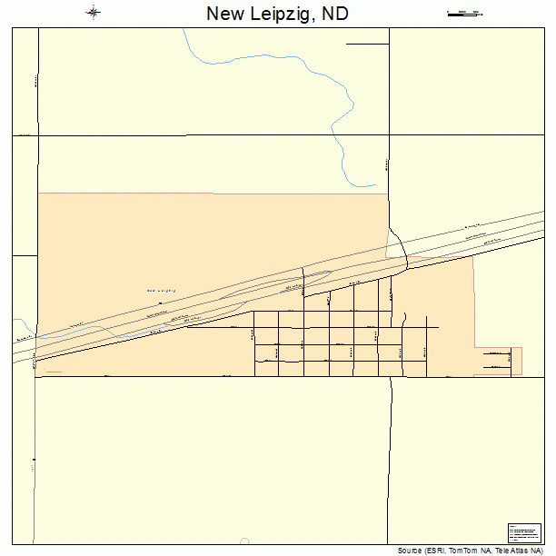 New Leipzig, ND street map