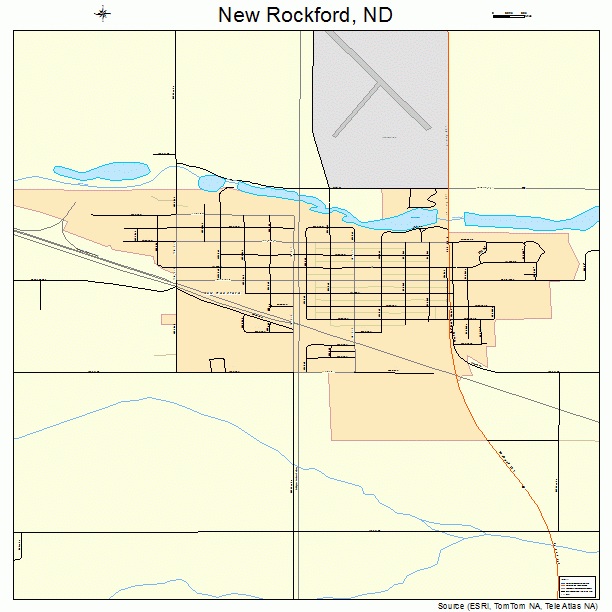 New Rockford, ND street map