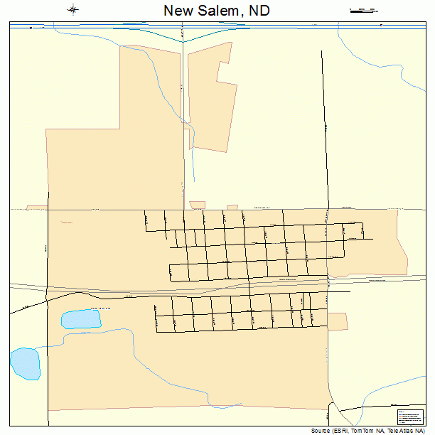 New Salem, ND street map