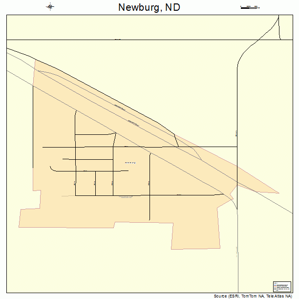 Newburg, ND street map