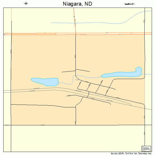 Niagara, ND street map