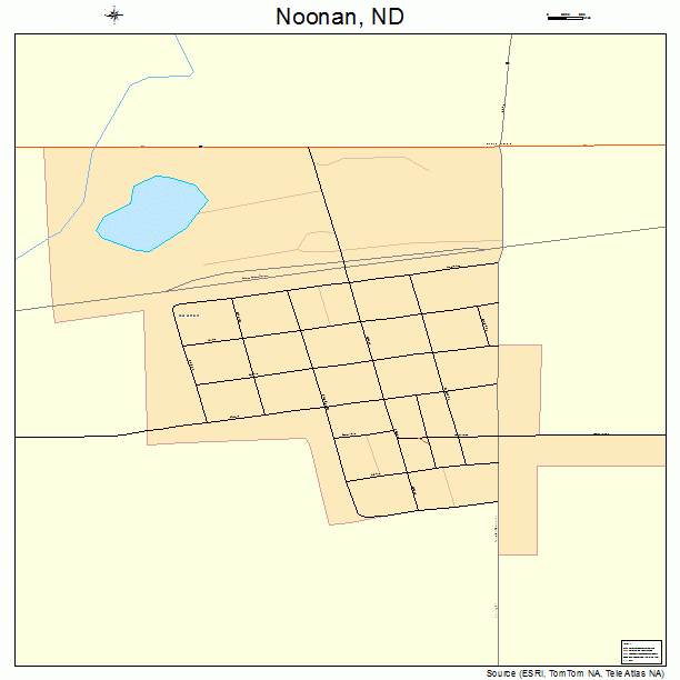 Noonan, ND street map