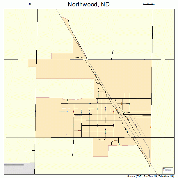 Northwood, ND street map
