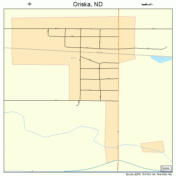 Oriska, ND street map