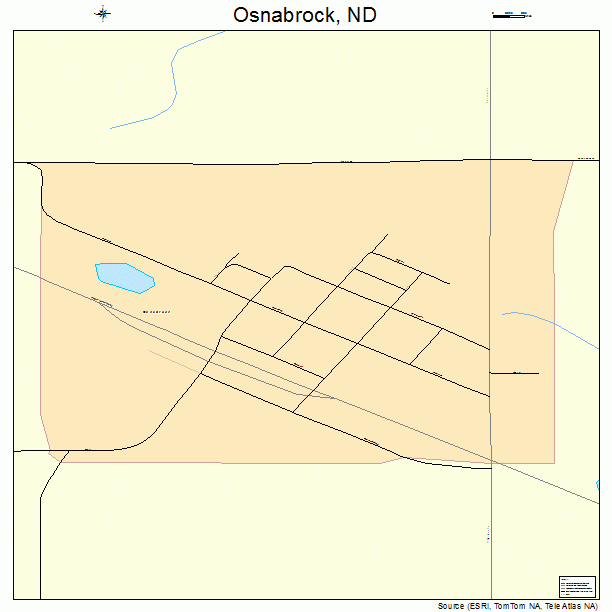 Osnabrock, ND street map