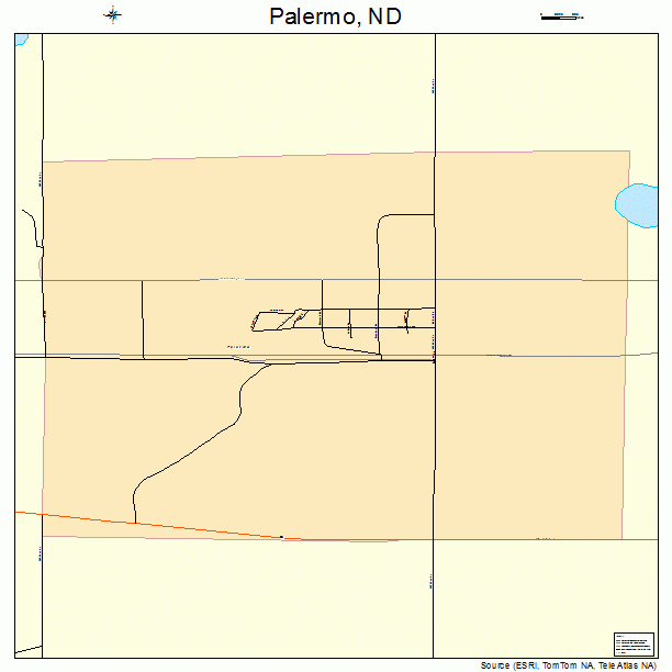 Palermo, ND street map