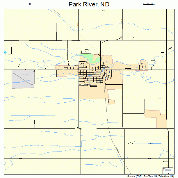 Park River, ND street map