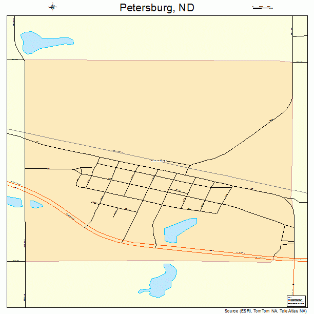 Petersburg, ND street map