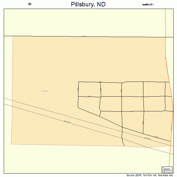 Pillsbury, ND street map