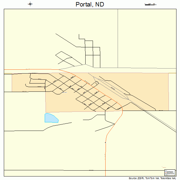 Portal, ND street map