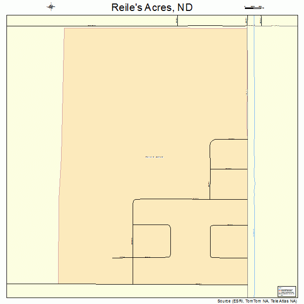 Reile's Acres, ND street map
