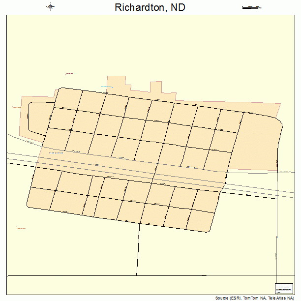 Richardton, ND street map