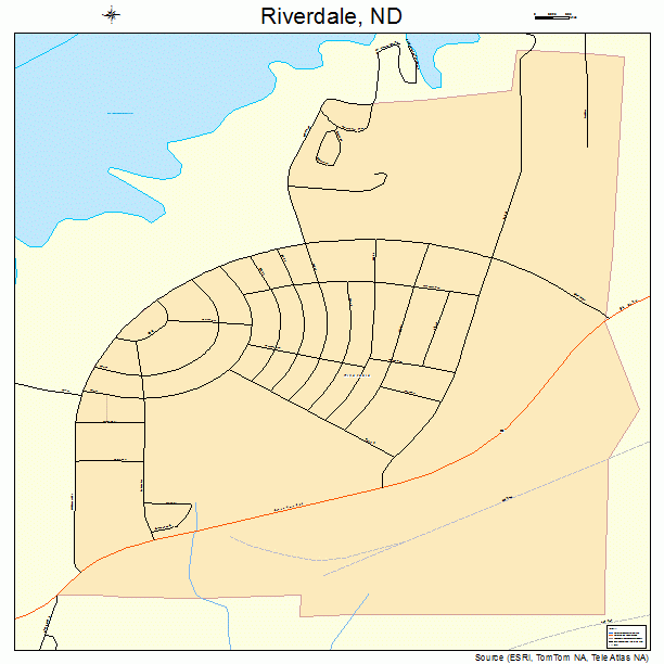 Riverdale, ND street map