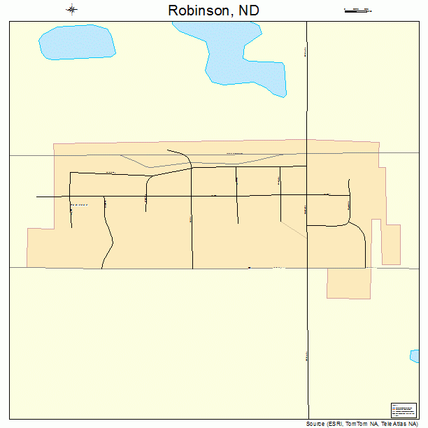 Robinson, ND street map