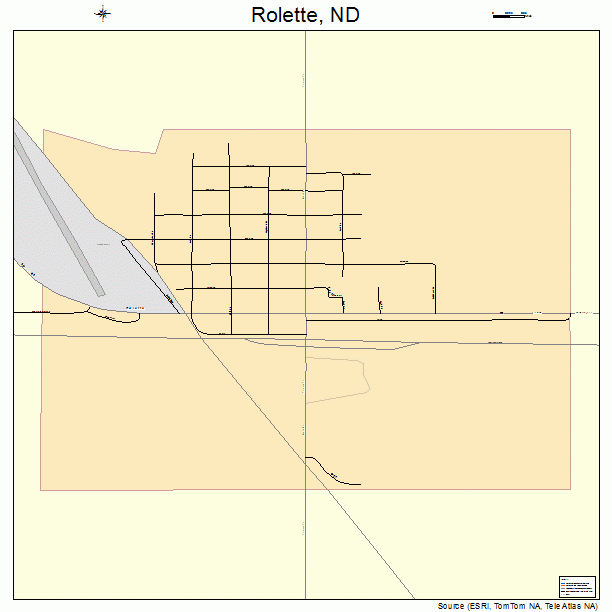 Rolette, ND street map