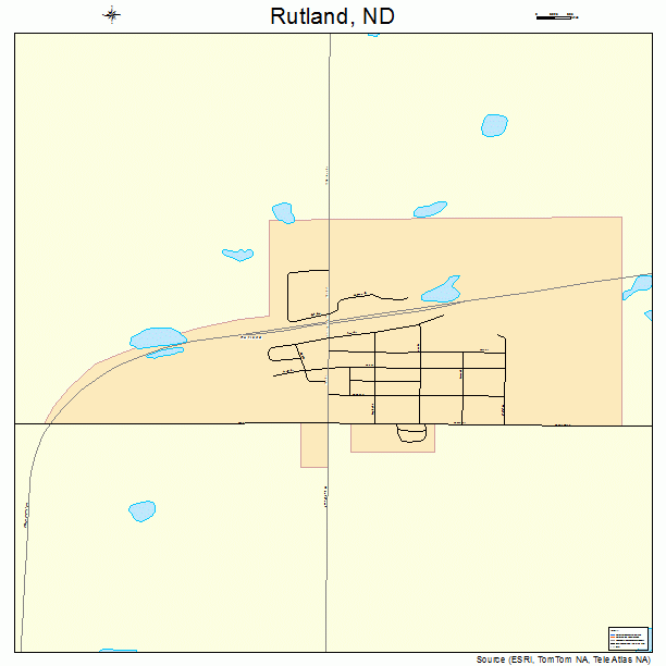 Rutland, ND street map