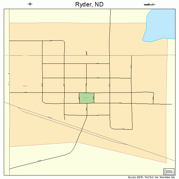 Ryder, ND street map