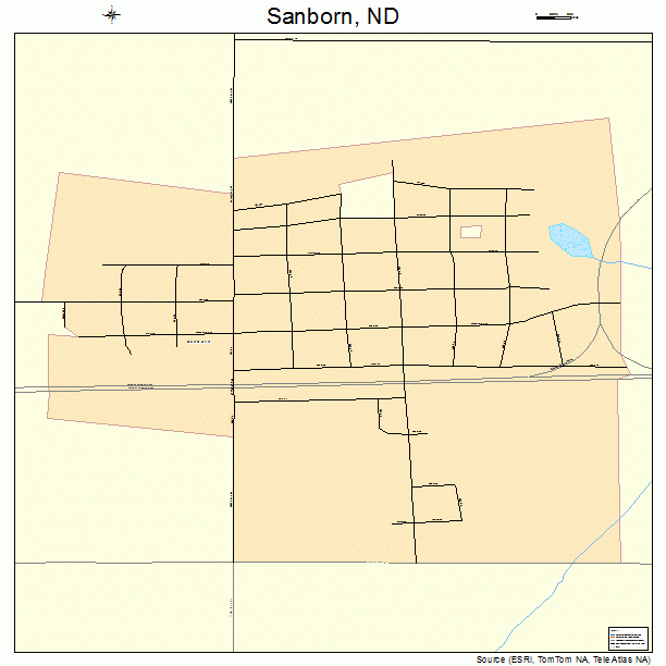 Sanborn, ND street map