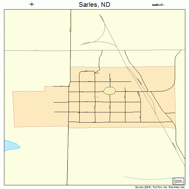 Sarles, ND street map