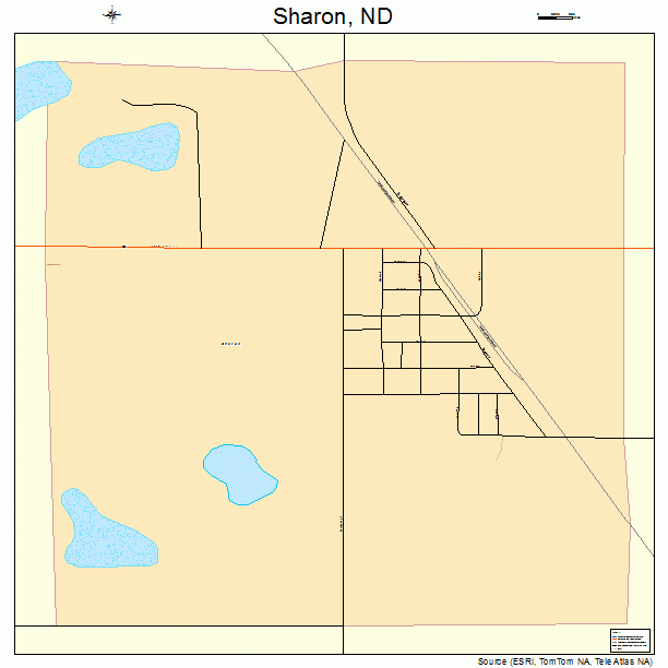 Sharon, ND street map