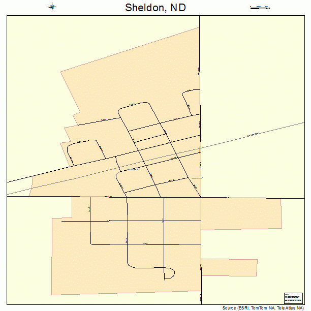 Sheldon, ND street map