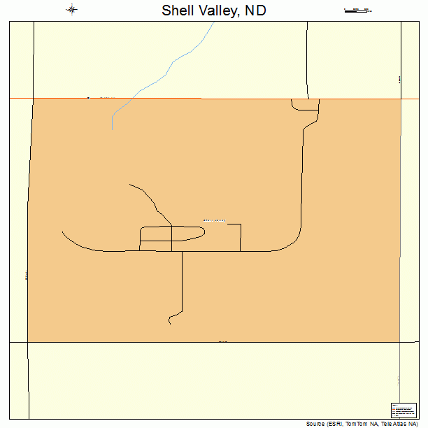 Shell Valley, ND street map
