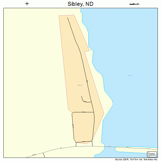 Sibley, ND street map