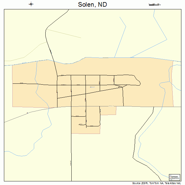 Solen, ND street map