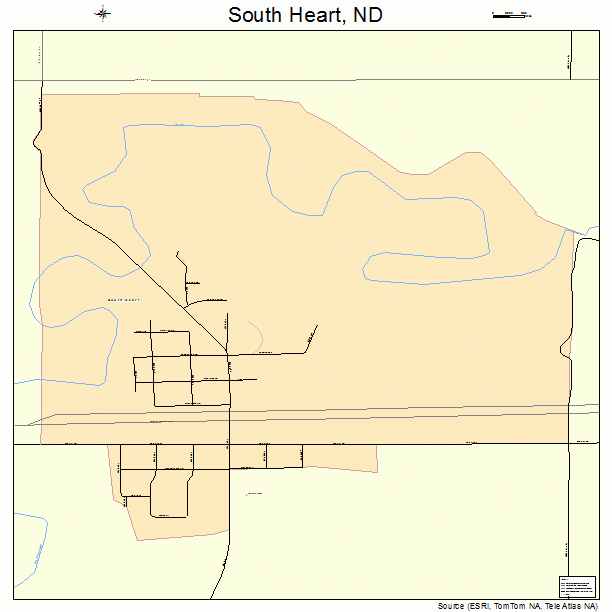 South Heart, ND street map