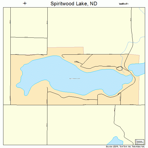Spiritwood Lake, ND street map