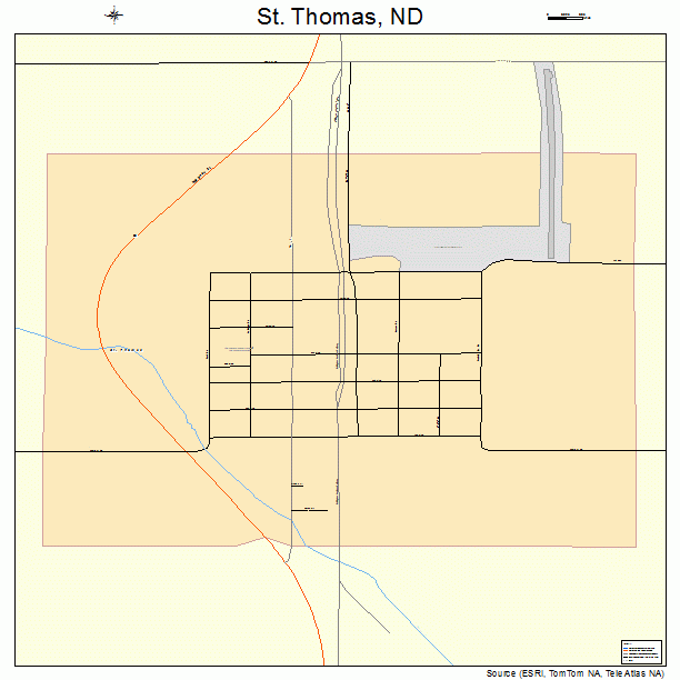 St. Thomas, ND street map