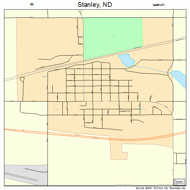 Stanley, ND street map