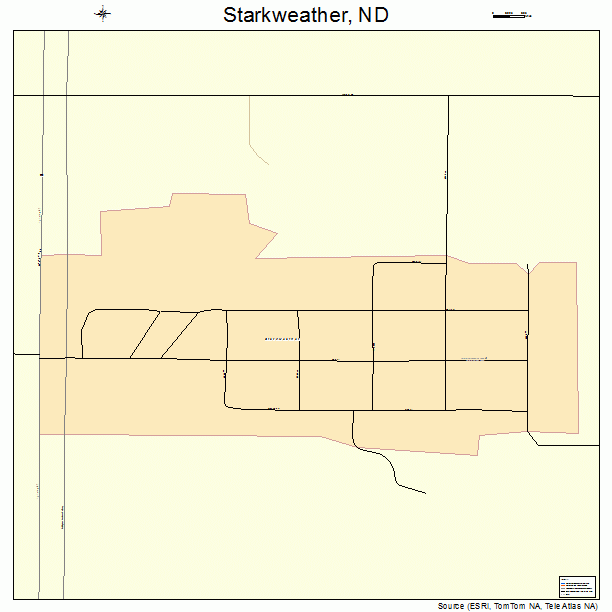 Starkweather, ND street map