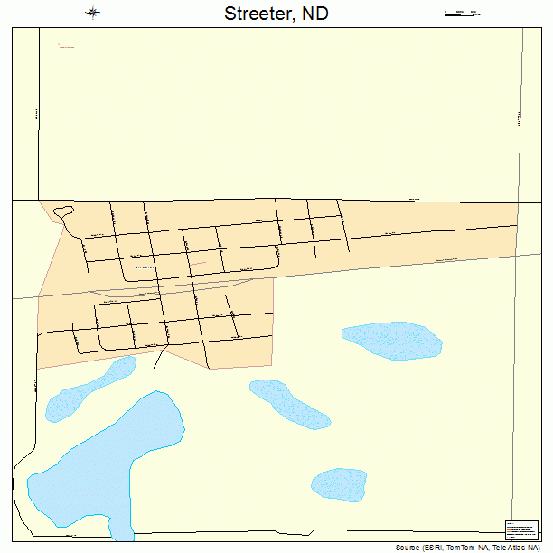 Streeter, ND street map