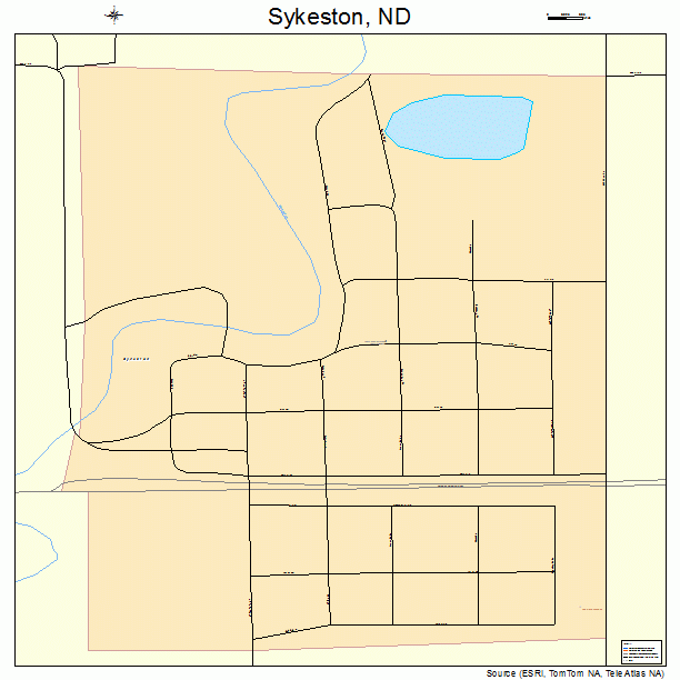 Sykeston, ND street map