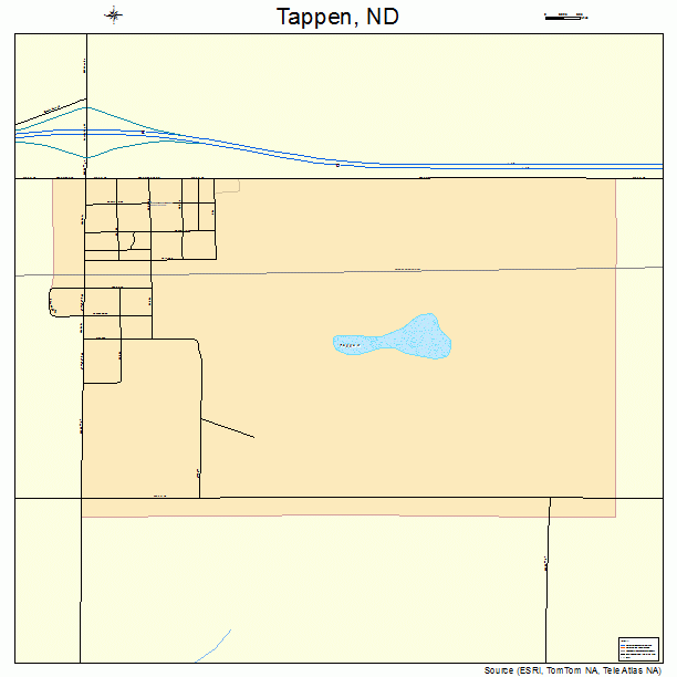 Tappen, ND street map
