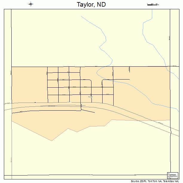 Taylor, ND street map