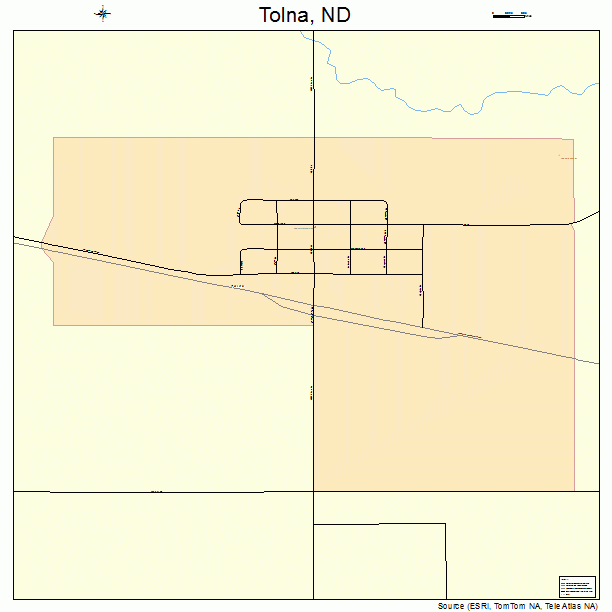 Tolna, ND street map