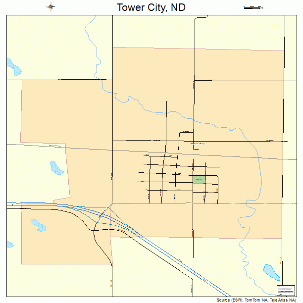 Tower City, ND street map